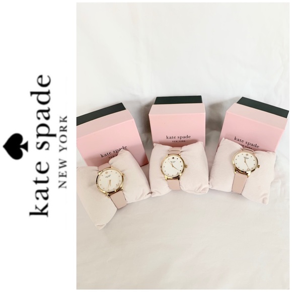 NWT Kate Spade Metro monogram watch blush gold - Picture 3 of 8